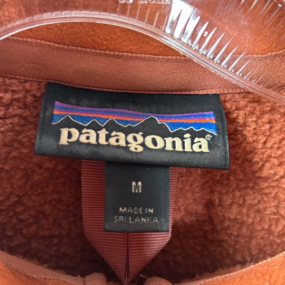Patagonia Better Sweater 1/4 Zip Pullover Burnt Orange Heather‎ Womens Medium - Picture 4 of 9